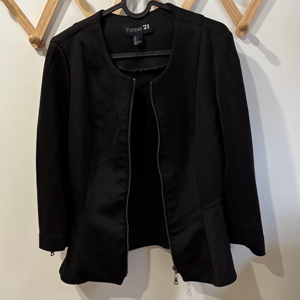 Forever 21 Peplum jacket L